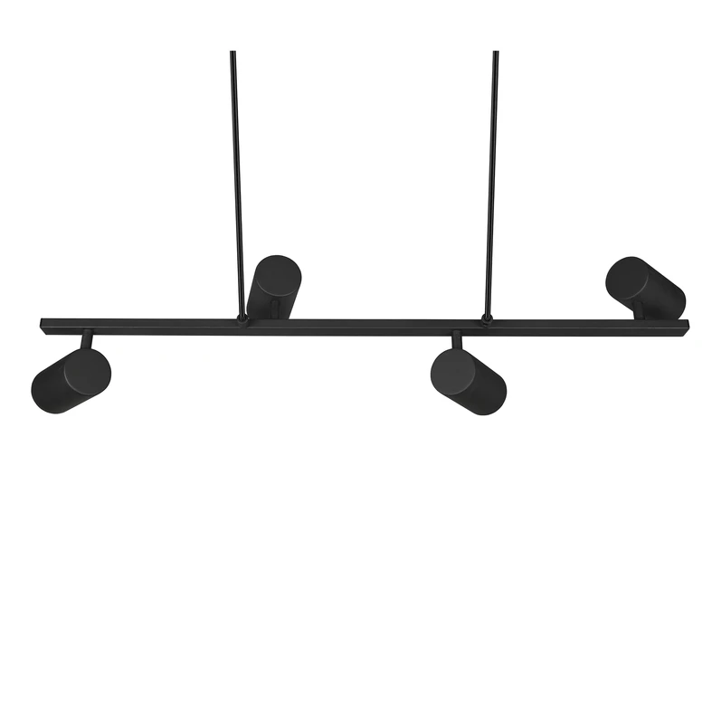 Luster na lanku čierny 4xGU10 MARLEY