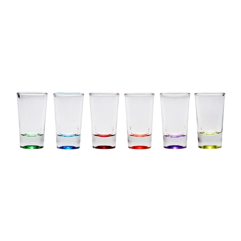 Súprava6 pohárikov na vodku 6 COLORS
