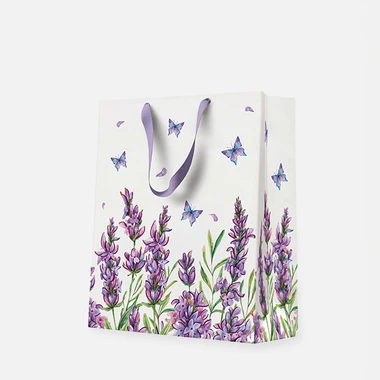 Darčeková taška LAVENDER BUTTERFLY 20x25 cm