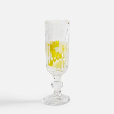 Vrúbkovaný pohár na šampanské 150 ml