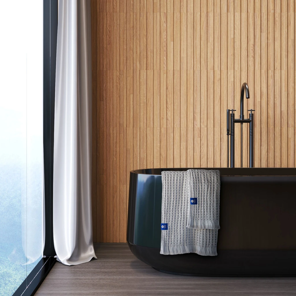 Strieborný bambusový uterák SOFT WAFEL BAMBOO SPA 50x80 cm