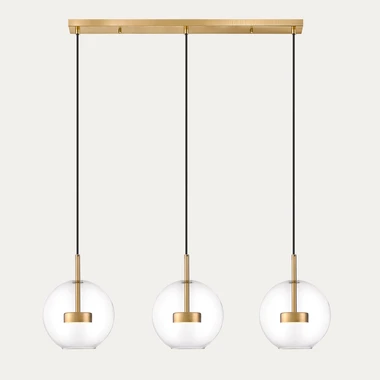 Závesné LED svietidlo ENCELADUS 3 gule zlaté