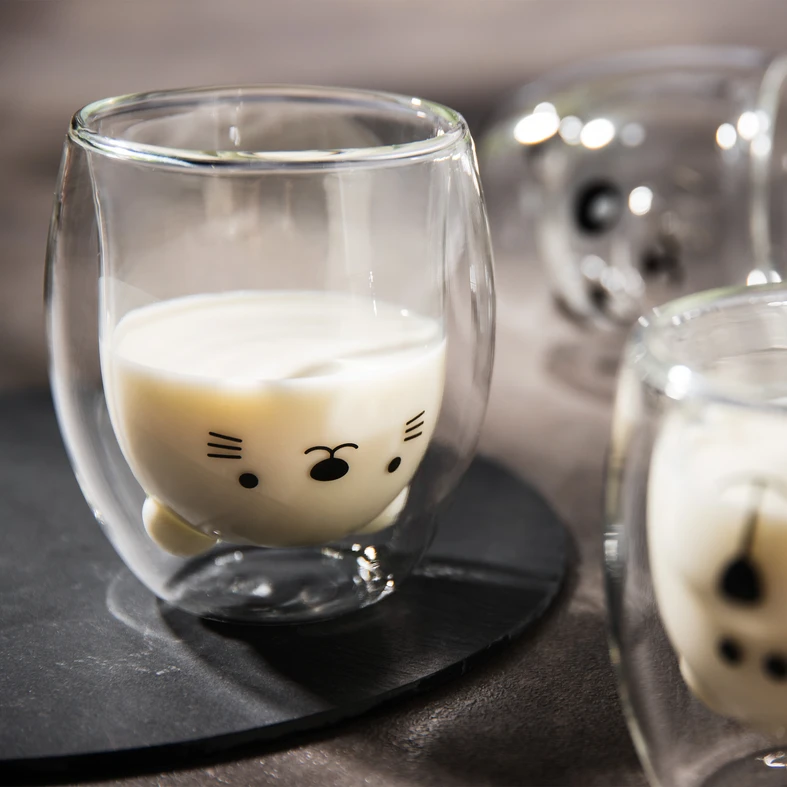 Sklenený pohár VYDRA s dvojitou stenou 280 ml