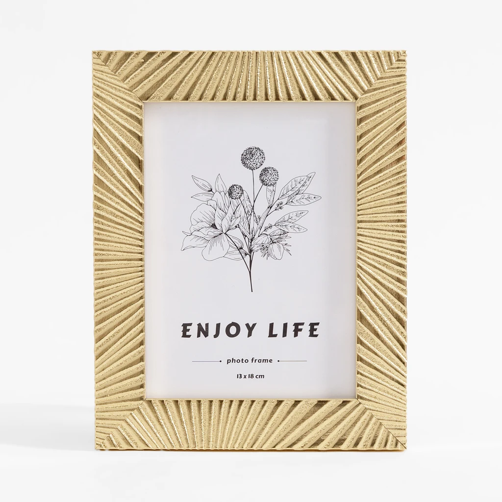 Rám na fotografiu v glamour štýle 13x18 zlatý