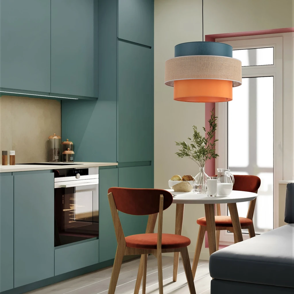 TRIO JUTA to kolekcja lamp z abażurem wykonanym z naturalnych komponentów.