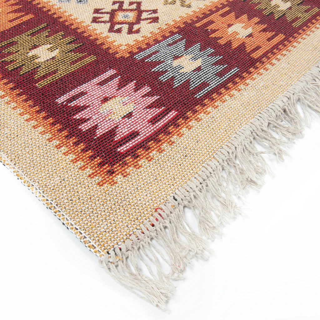 Koberec tmavočervený ALBORG KOSOŠTVORCE 120x180 cm