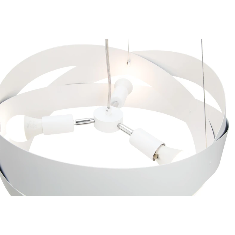 Biele závesné svietidlo TORNADO