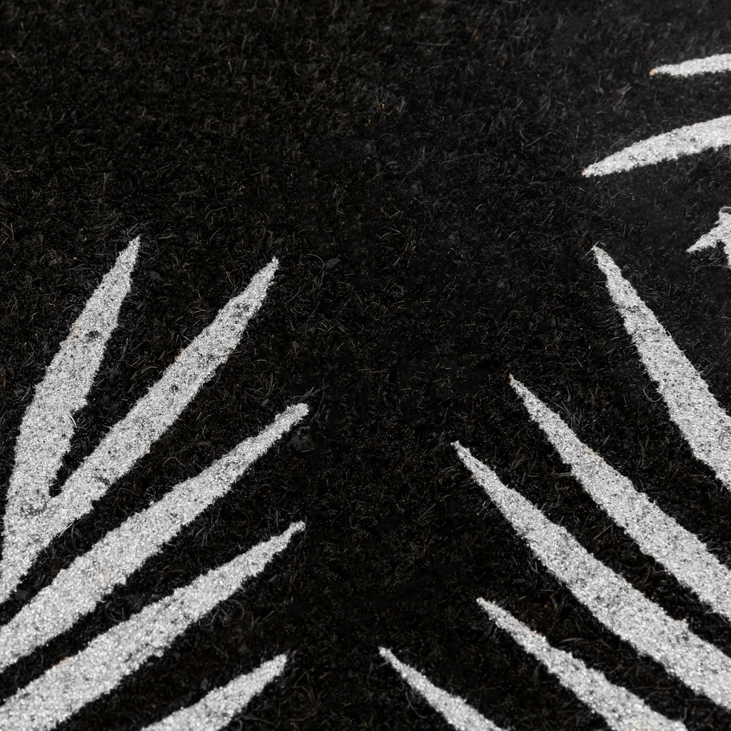 Kokosová rohožka s motívom palmových listov 40x60 cm