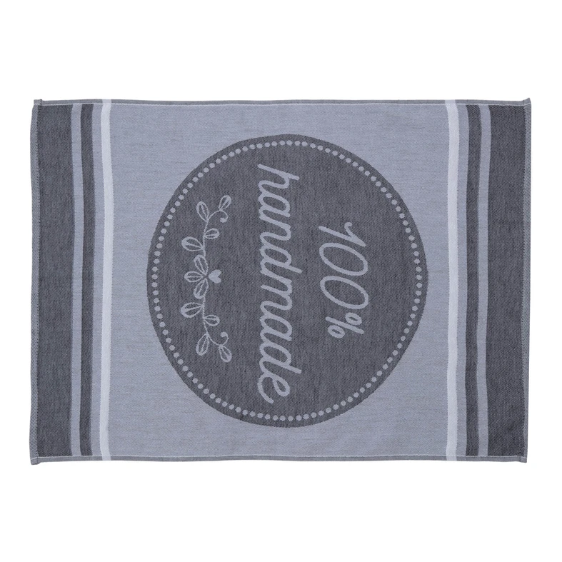 Kuchynská utierka HANDMADE, sivá 50x70 cm