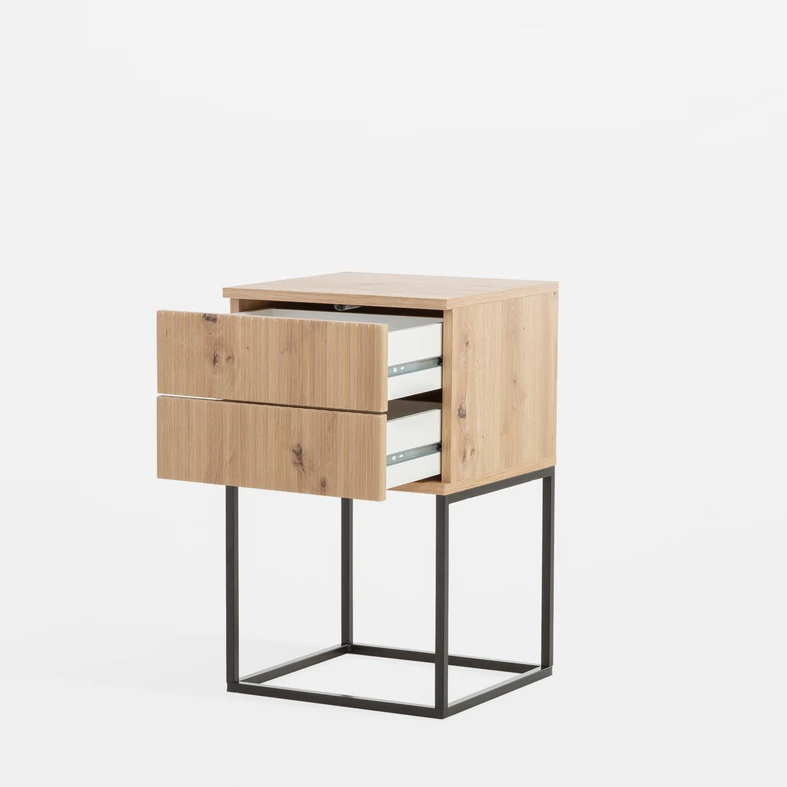 Nočný stolík so zásuvkami dub artisan NOTTE