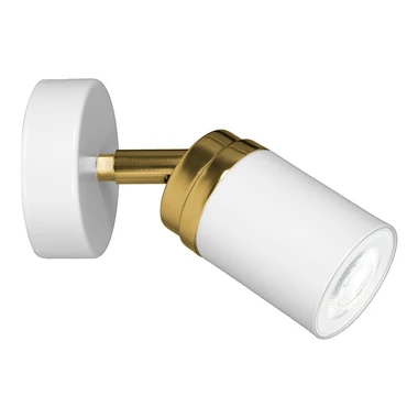 Nástenné svietidlo bielo-zlaté RENO