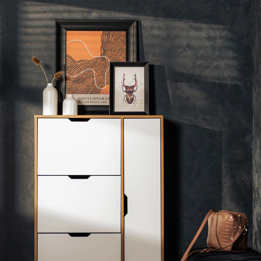 Maľba s hnedým hmyzom BEETLE 21x30 cm