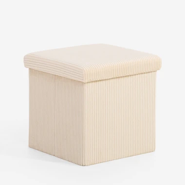 Béžová skladacia taburetka 38x38 cm