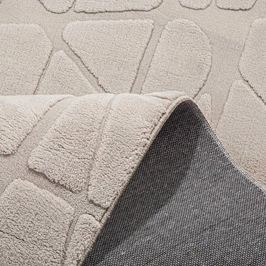 Geometrický koberec ACTION, béžový, 80x150 cm