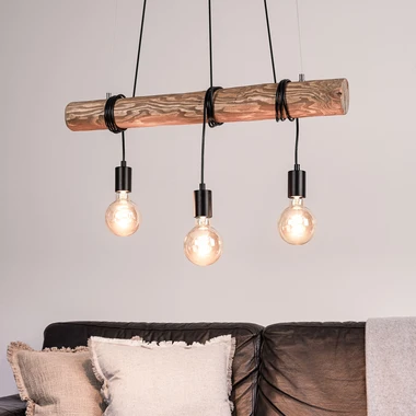 Lampa visiaca na drevenom tráme DULCE