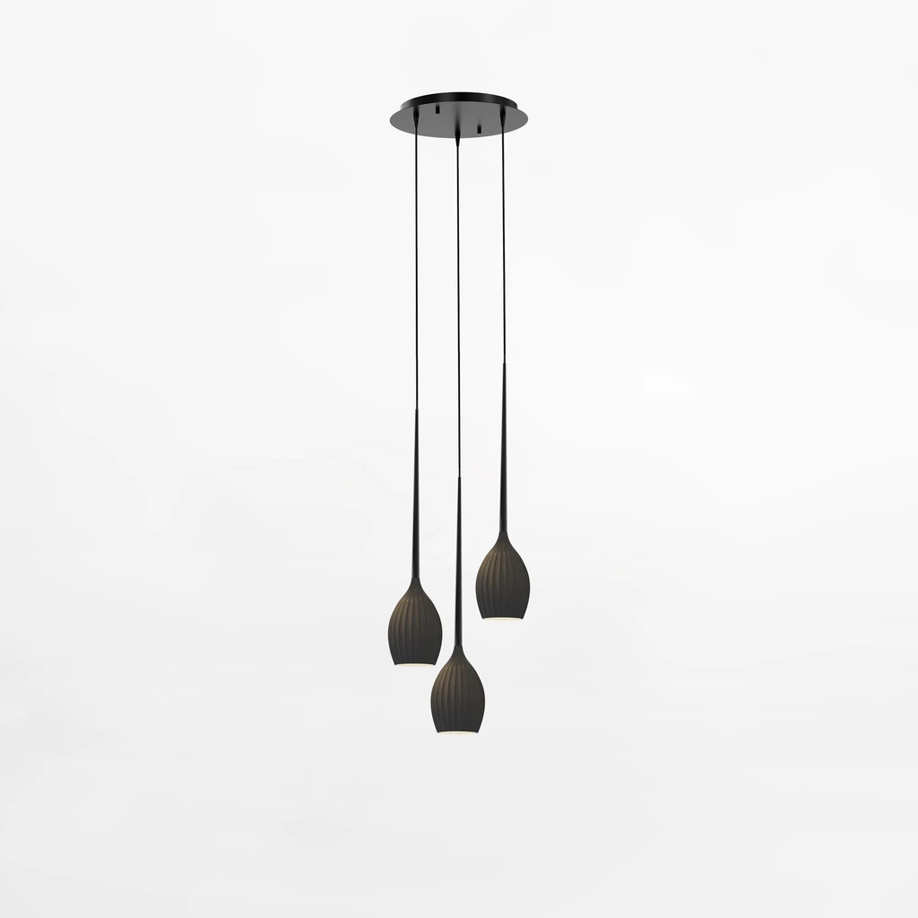 FIORE posiada oprawę przeznaczoną dla pojedynczej żarówki typu E14 o mocy 40W.