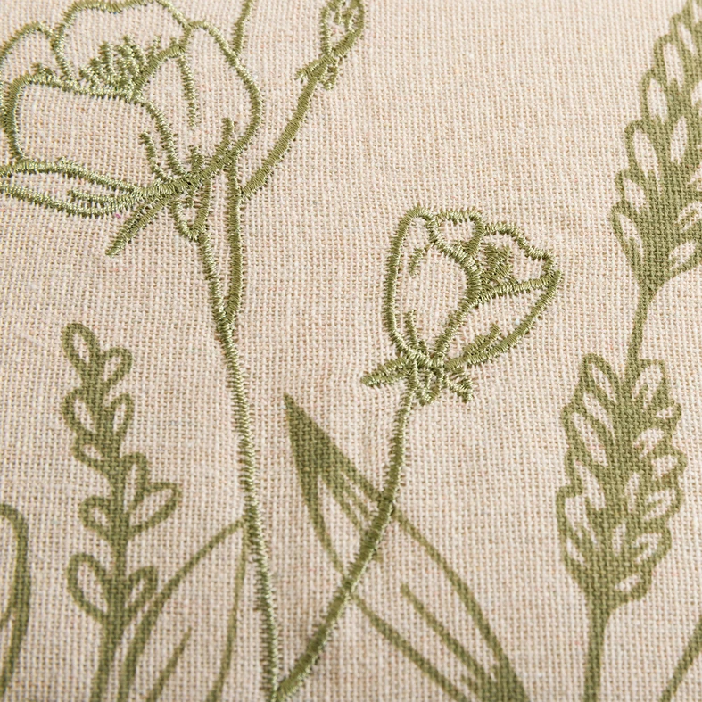 Dekoračná obliečka so strapcami zelená FLORIA 45x45 cm