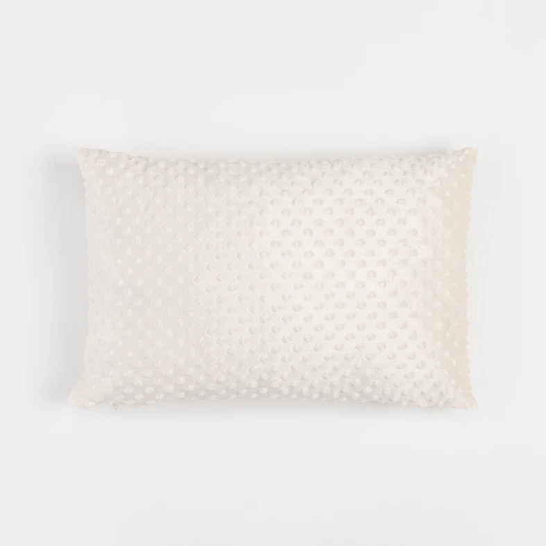 Vankúš minky krémový MILA 40 x 60 cm