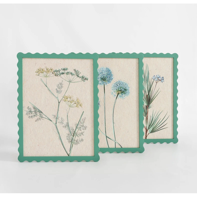 Botanický obraz kvitnúca cibuľa, béžovo-zelená 30x40 cm