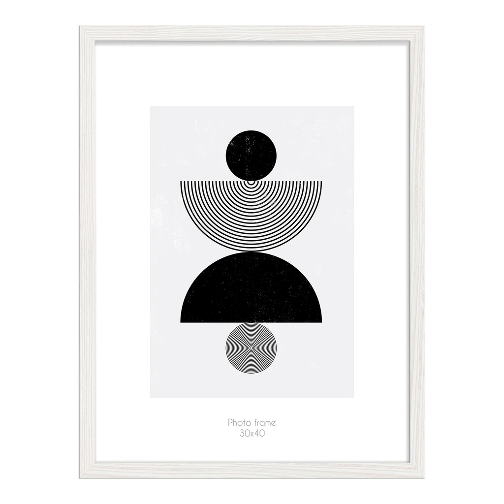 Rámik na fotografiu 30 x 40 biely KYOTO