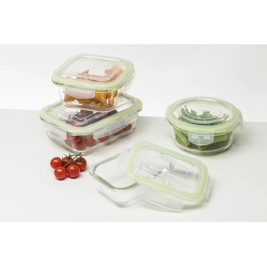 Sklenená nádoba na potraviny s vekom FRIGO 620 ml
