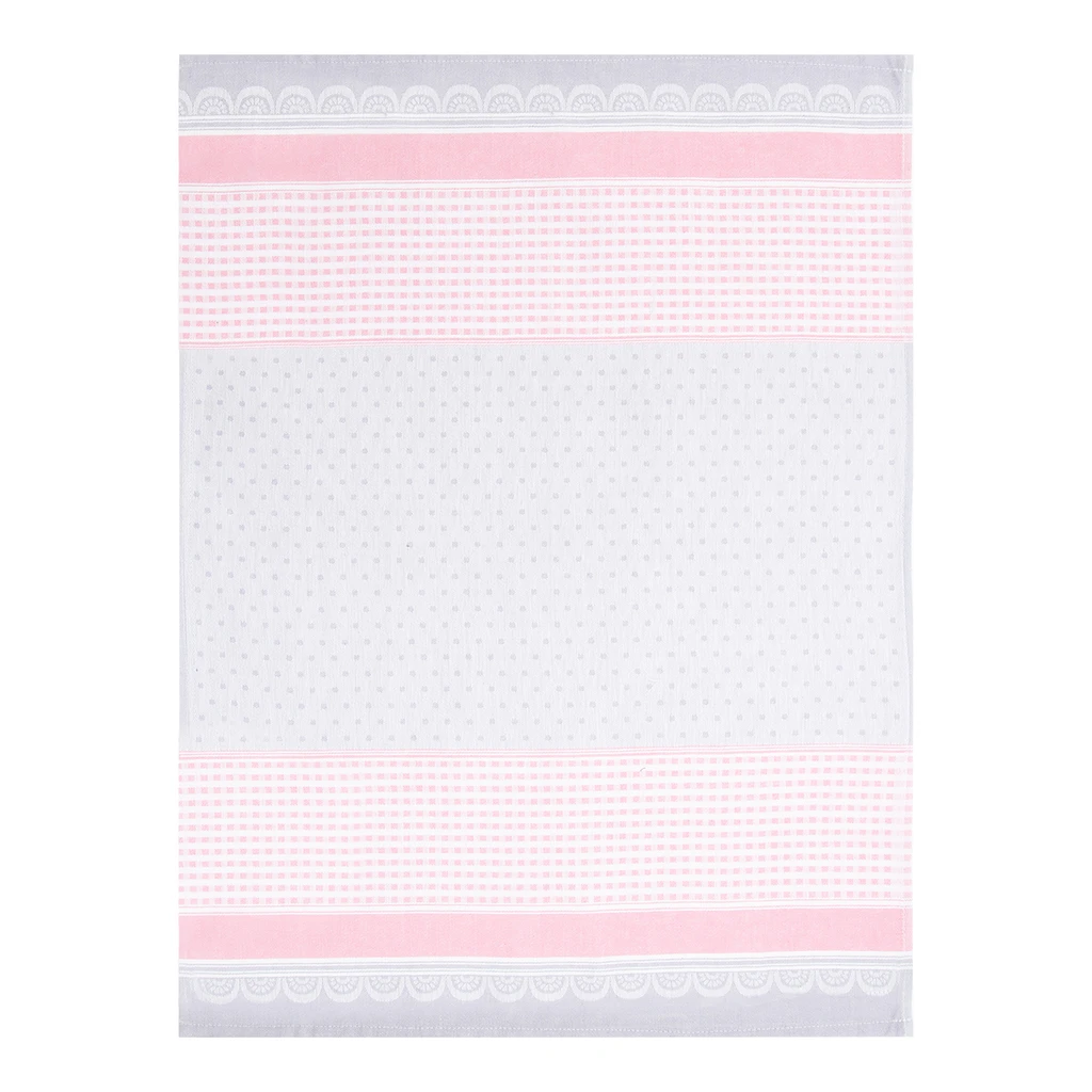 Ružová kuchynská utierka DOTTY 50x70 cm