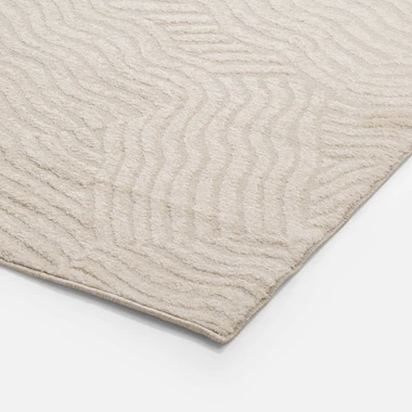 Abstraktný koberec béžový DEUS 80x150 cm