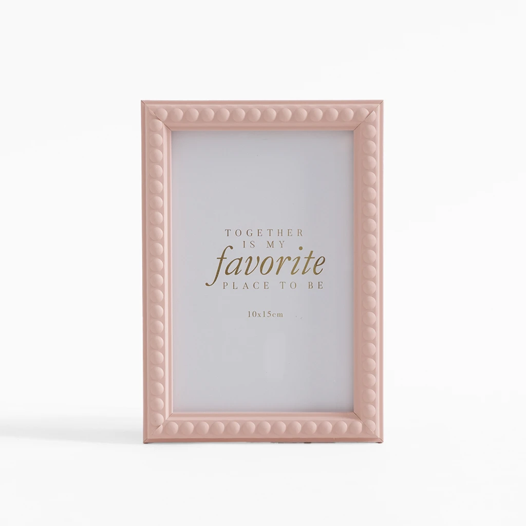 Rám na fotografie 10x15 cm ružový