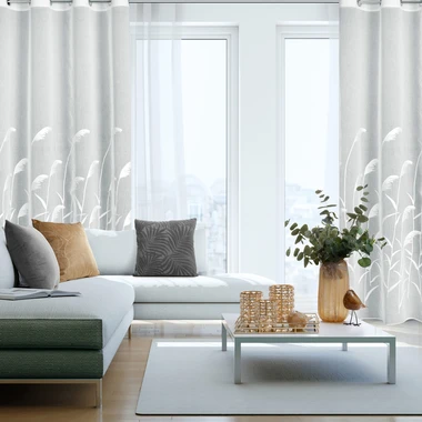 Záclona na priechodkách v krémovej a béžovej farbe ABBIE 140x250 cm