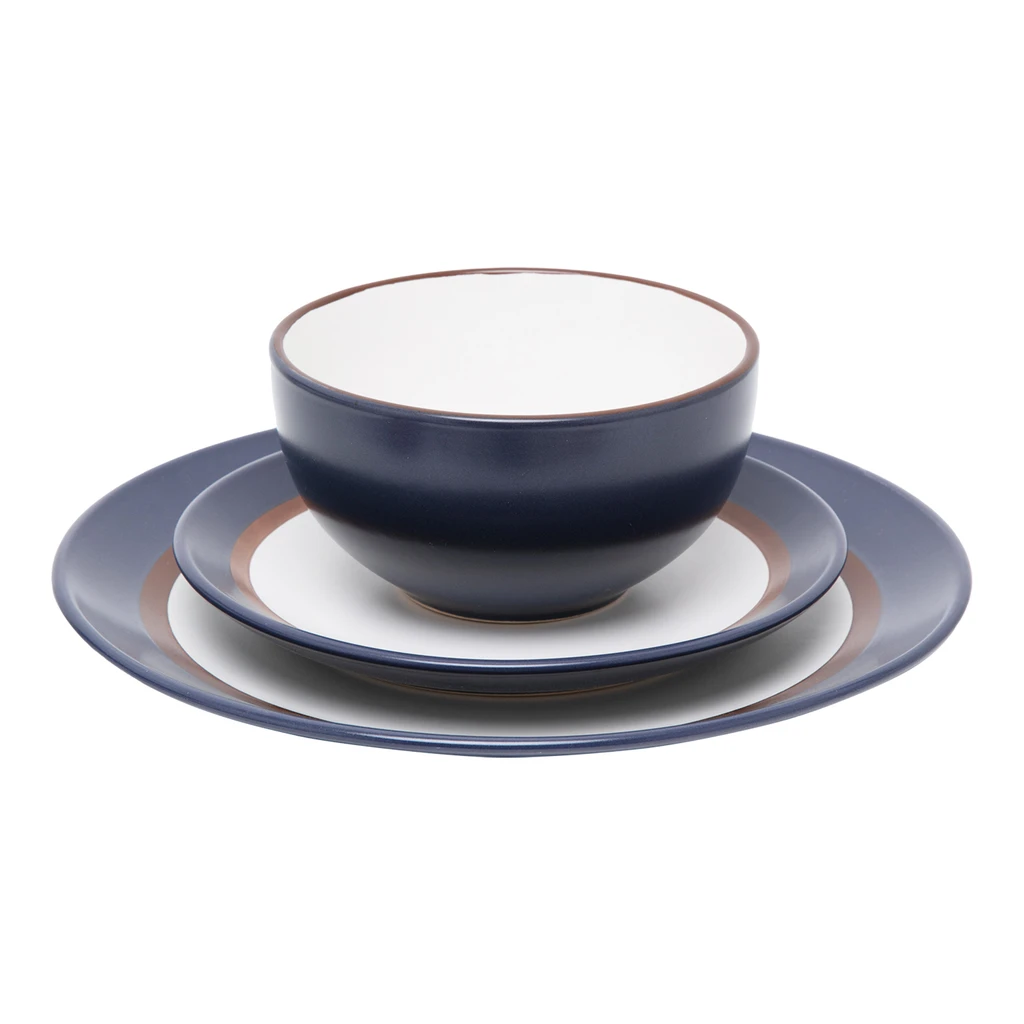 Dezertný tanier bielo-modrý MARINE 20 cm