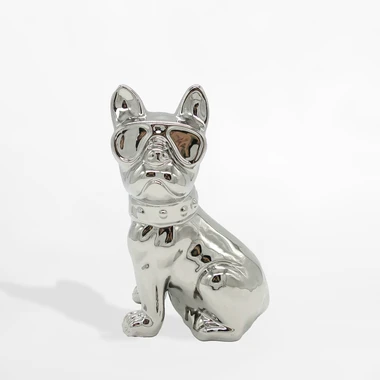 Dekoratívna strieborná figúrka PES 17,5 cm