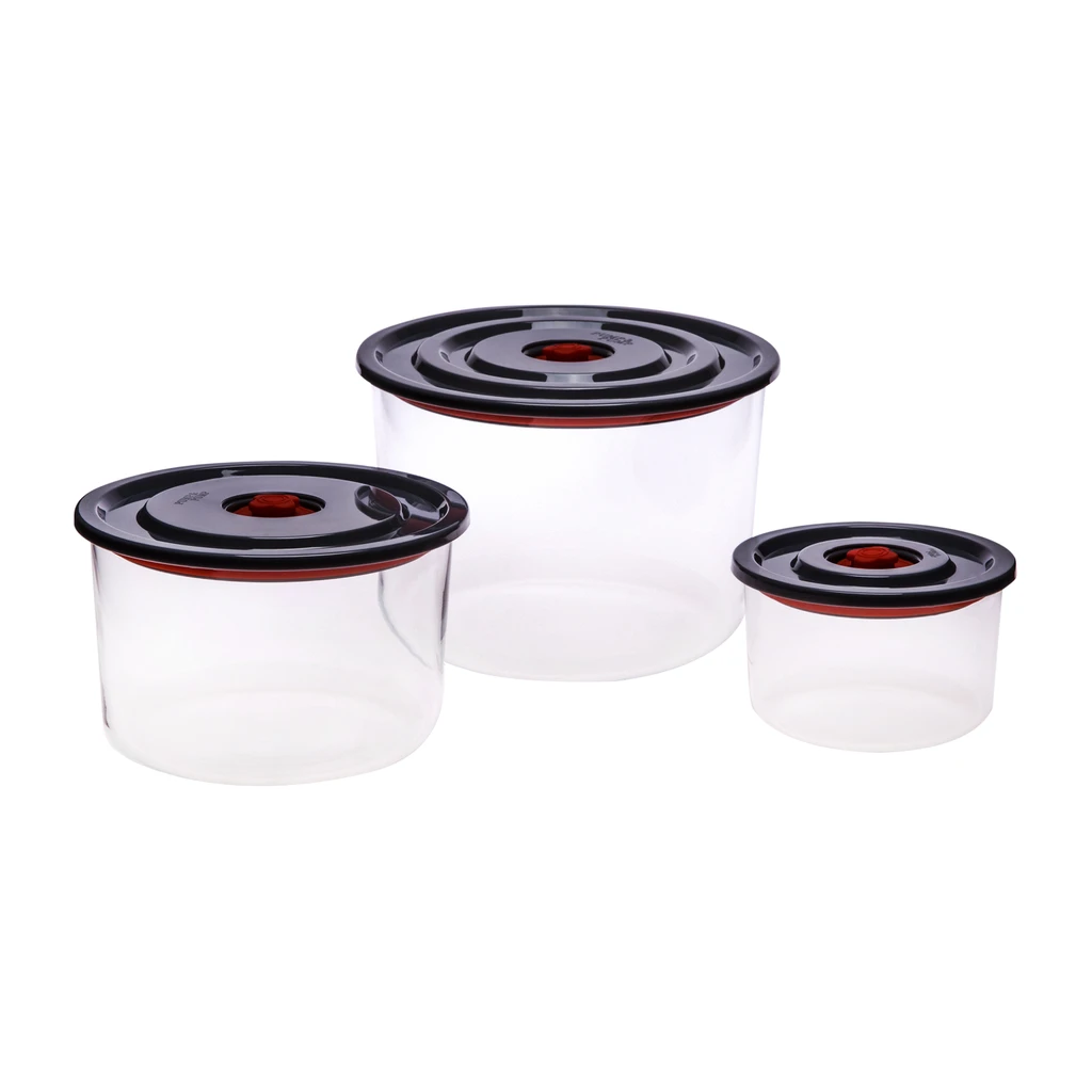 Teplovzdorné vákuové nádoby SMART TOUCH EX, sada3 ks