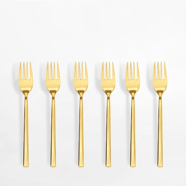 Dezertné vidličky COMO GOLD, 6 kusov