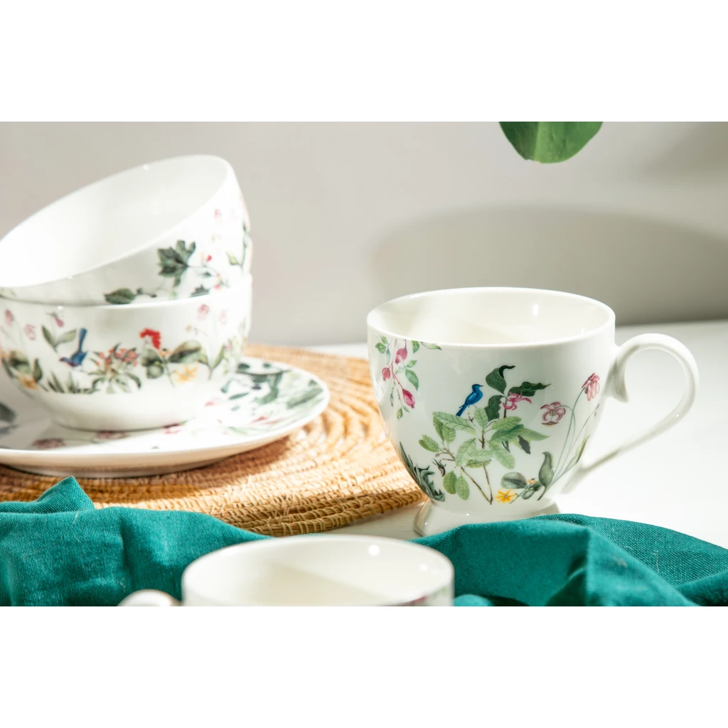 Porcelánový hrnček s podstavcom BAHAMAS 440 ml