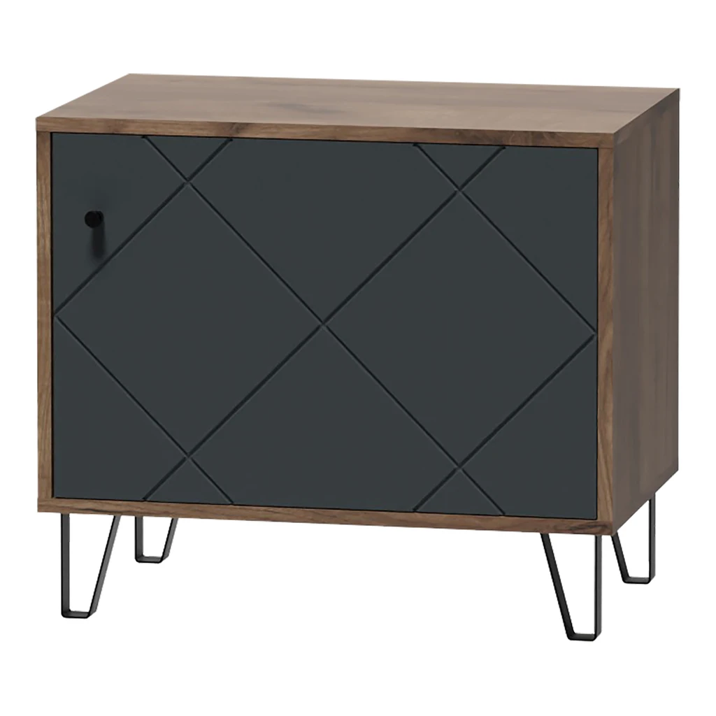 Skrinka na topánky so sivou prednou stranou BILBAO