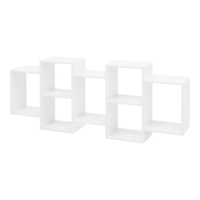 Závesná knižnica biela TRIO