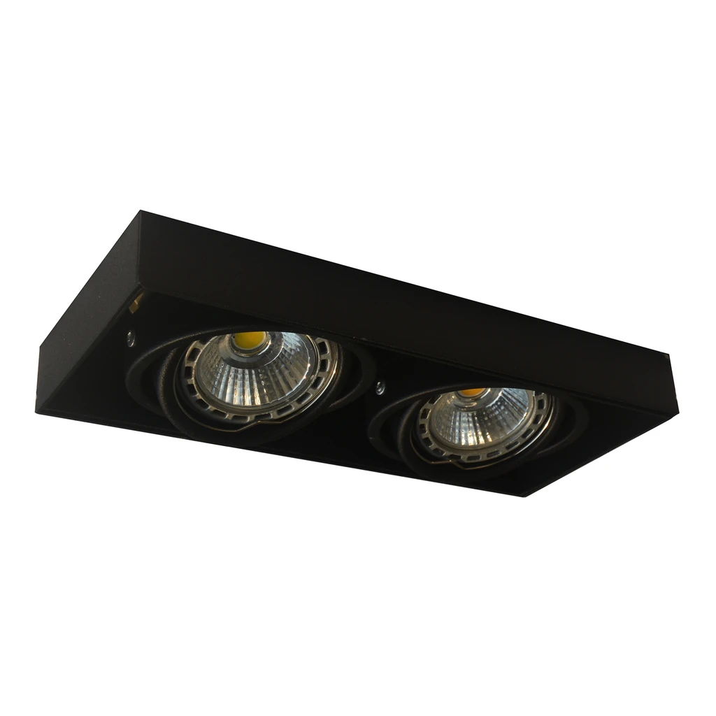 Zapustené 2-bodové svietidlo čierne ONEON