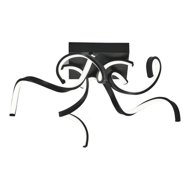 LED prisadený luster čierny STELO