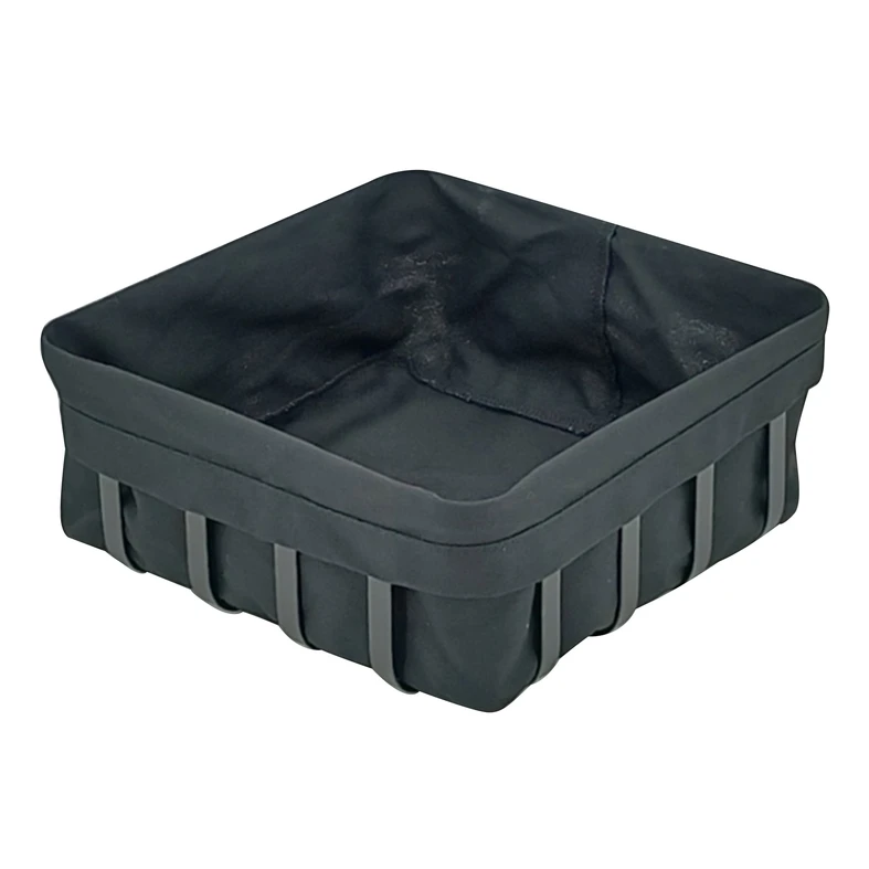 Košík na pečivo štvorcový čierny 22 x 22 cm