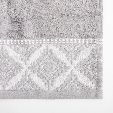 Bavlnený uterák sivo-biely AGADIR 70x140 cm
