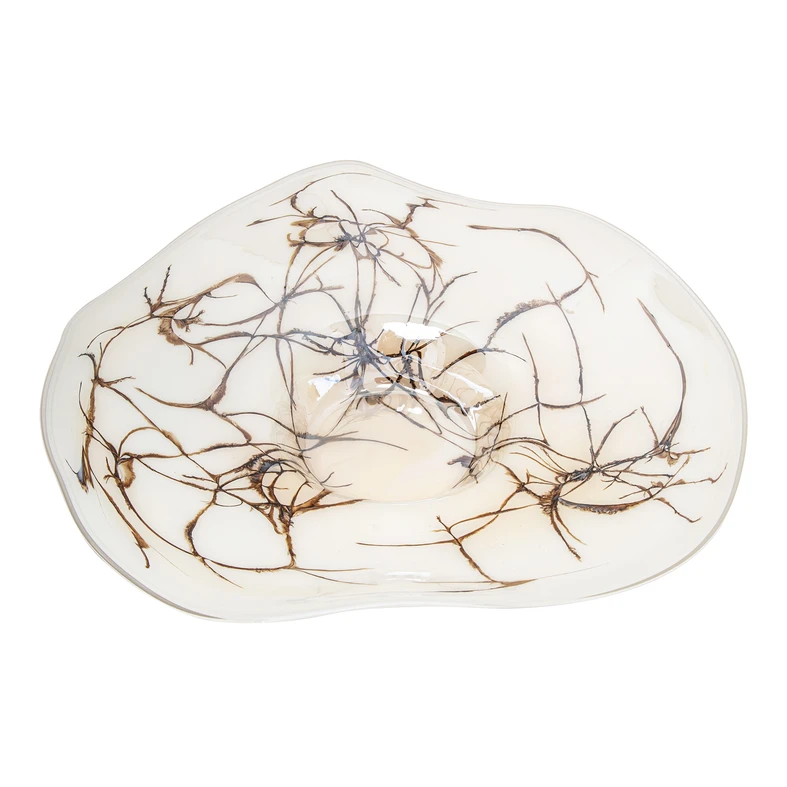 Servírovací tanier RETRO biely 45 cm