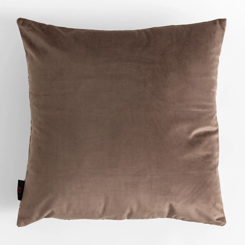 Brązowa dekoracyjna poszewka w stylu art deco