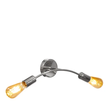 Chrómované nástenné svietidlo KORTE