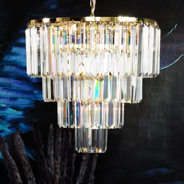 Zlatý luster AMEDEO 39 cm