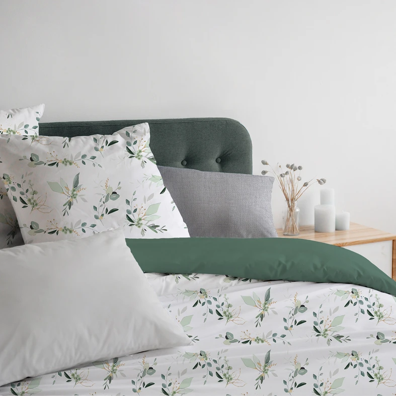 Bavlnená posteľná bielizeň s kvetinovým motívom COTTAGE HOME 160x200 cm