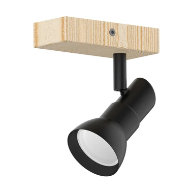 Nástenná lampa s reflektorom čierna TRIEST