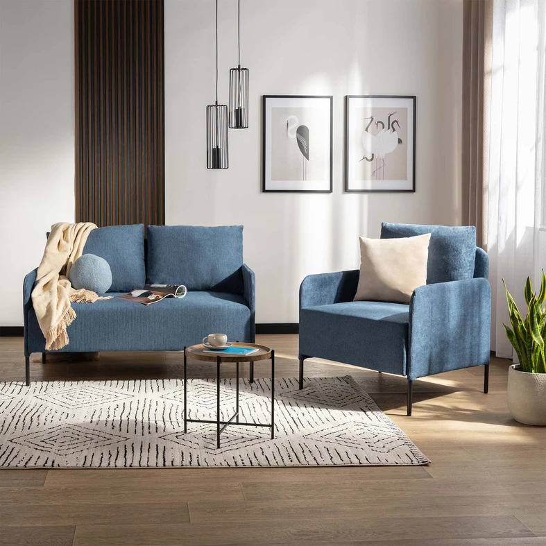 Stolík s podnosom v hnedo-čiernej farbe 41 cm