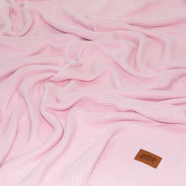 Detská deka bambusová ružová MAYA MOO 80x100 cm