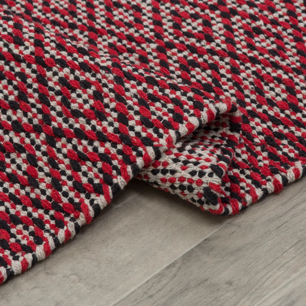 OREBO červený koberec do predsiene 80x150 cm