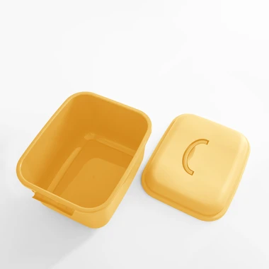 Úložný box na kolieskach, žlté, 40x32x26 cm